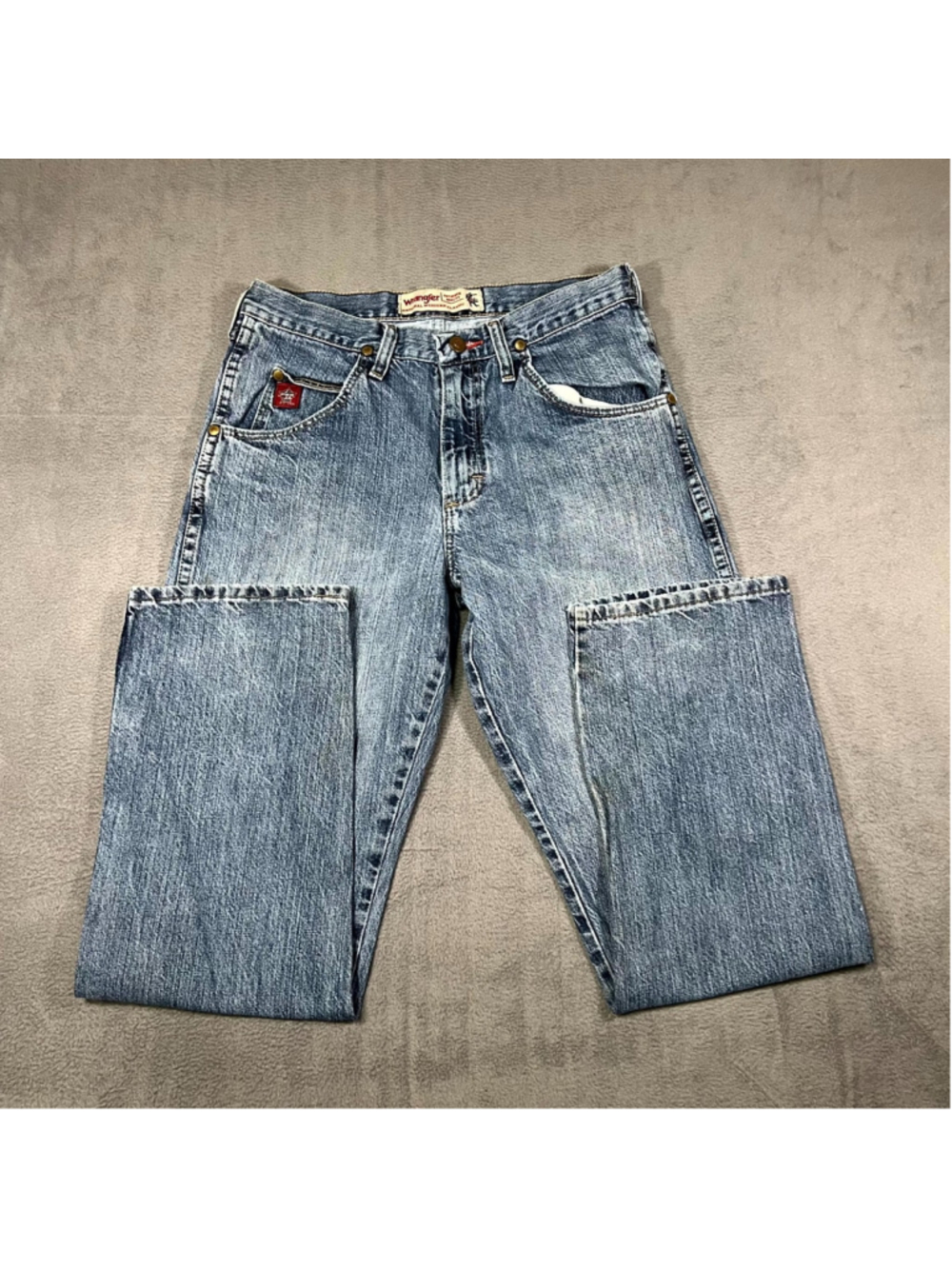 Wrangler PBR Jeans Blue Mens 30x30 Denim Straight Leg Original Western Classic